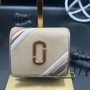 Marc Jacobs Cream and Gold Women's Wallet